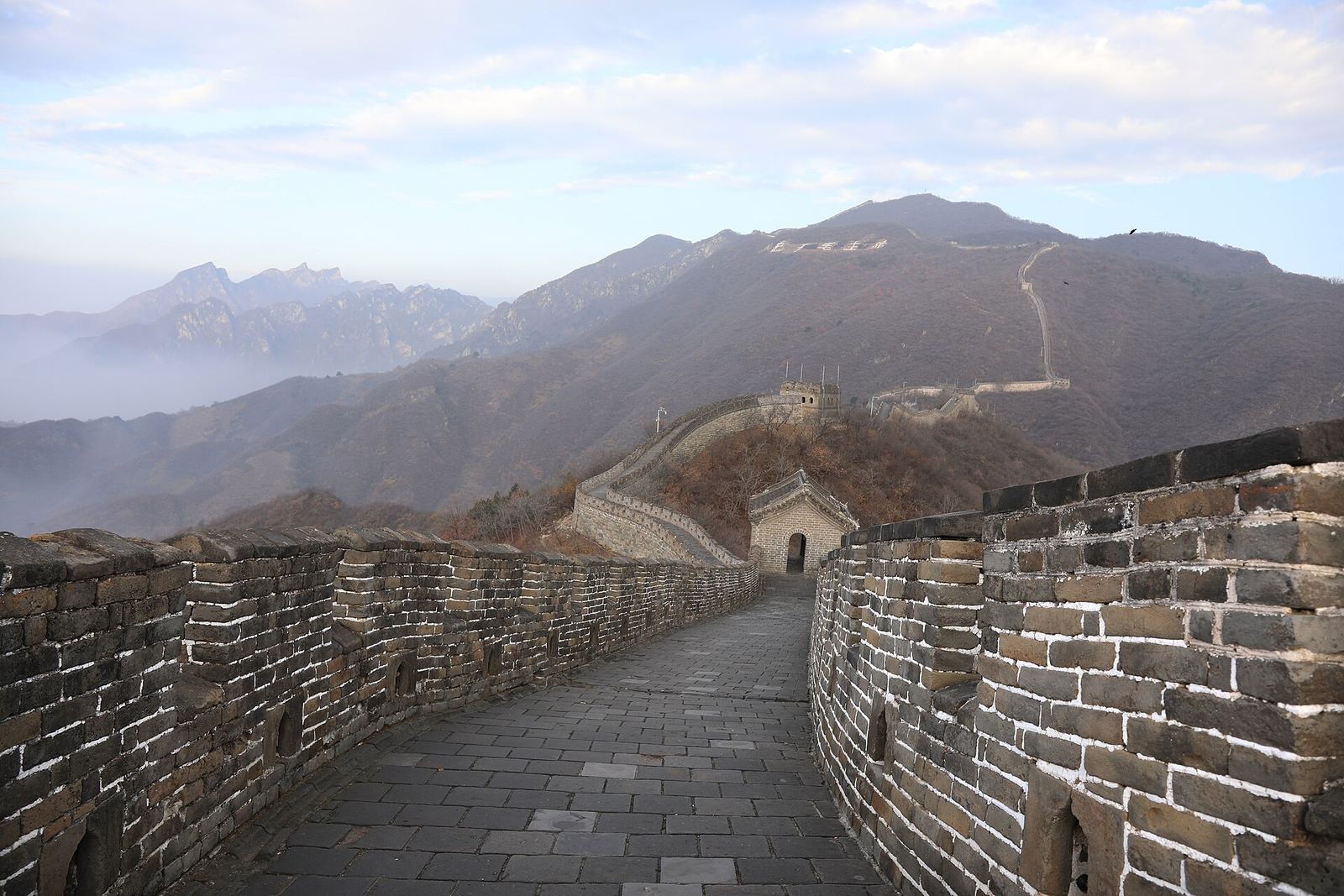 The Great Wall running over the hills at Mutianyu