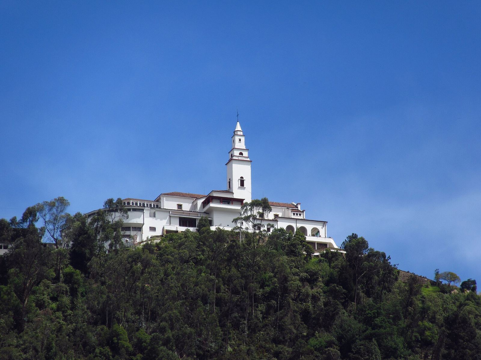 The church on Monserrate hill above Bogotá